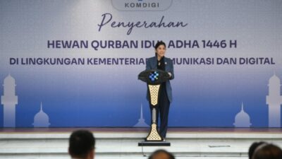 2.000 Pegawai di Kemkomdigi Terima Daging Kurban, Meutya Hafid: Teguhkan Kebersamaan di Lingkungan Kerja