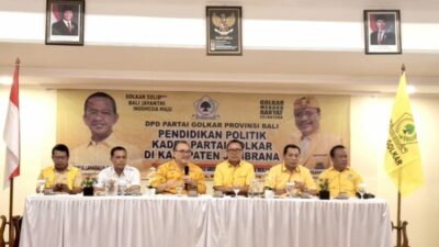 Gelar Dikpol di Jembrana, Sugawa Korry Ajak Kader Partai Golkar Bali Tangkal Perpecahan Jelang Musda DPD I