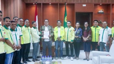 Gubernur Melki Laka Lena Ajak Pemuda Katolik NTT Bantu Pemerintah Hidupkan Ekonomi Kreatif