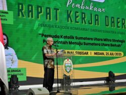 Wagub Sumut Surya Ajak Pemuda Katolik Berperan Aktif Dalam Pembangunan Daerah