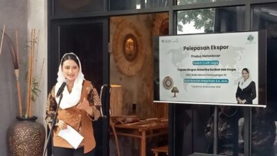 Wamendag Dyah Roro Lepas Ekspor Palem Craft Bantul Senilai 30 Ribu Dolar ke AS & Eropa