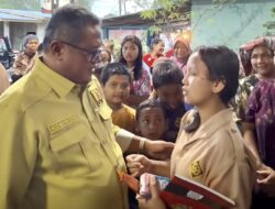 Lamhot Sinaga Tinjau Lokasi Bencana di Tapanuli Utara, Bawa Bantuan Sembako & Perlengkapan Sekolah