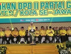 Lantik DPD Partai Golkar se-Jatim, Bahlil Lahadalia Minta Mesin Partai Menangkan Program Pemerintah