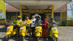 Vespa BSNPG Tour of Java Mengaspal! Syahmud Basri Ngabalin Bangun Soliditas Saksi Partai Golkar